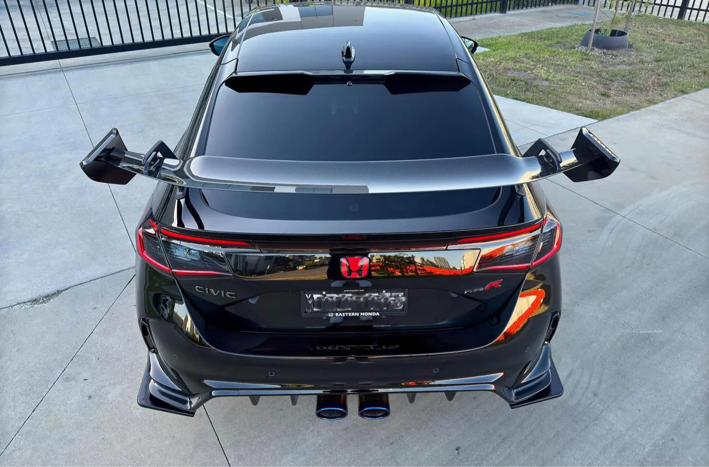 Prepreg Carbon Fiber Ad Style Wing - Honda Civic FL5 Type R