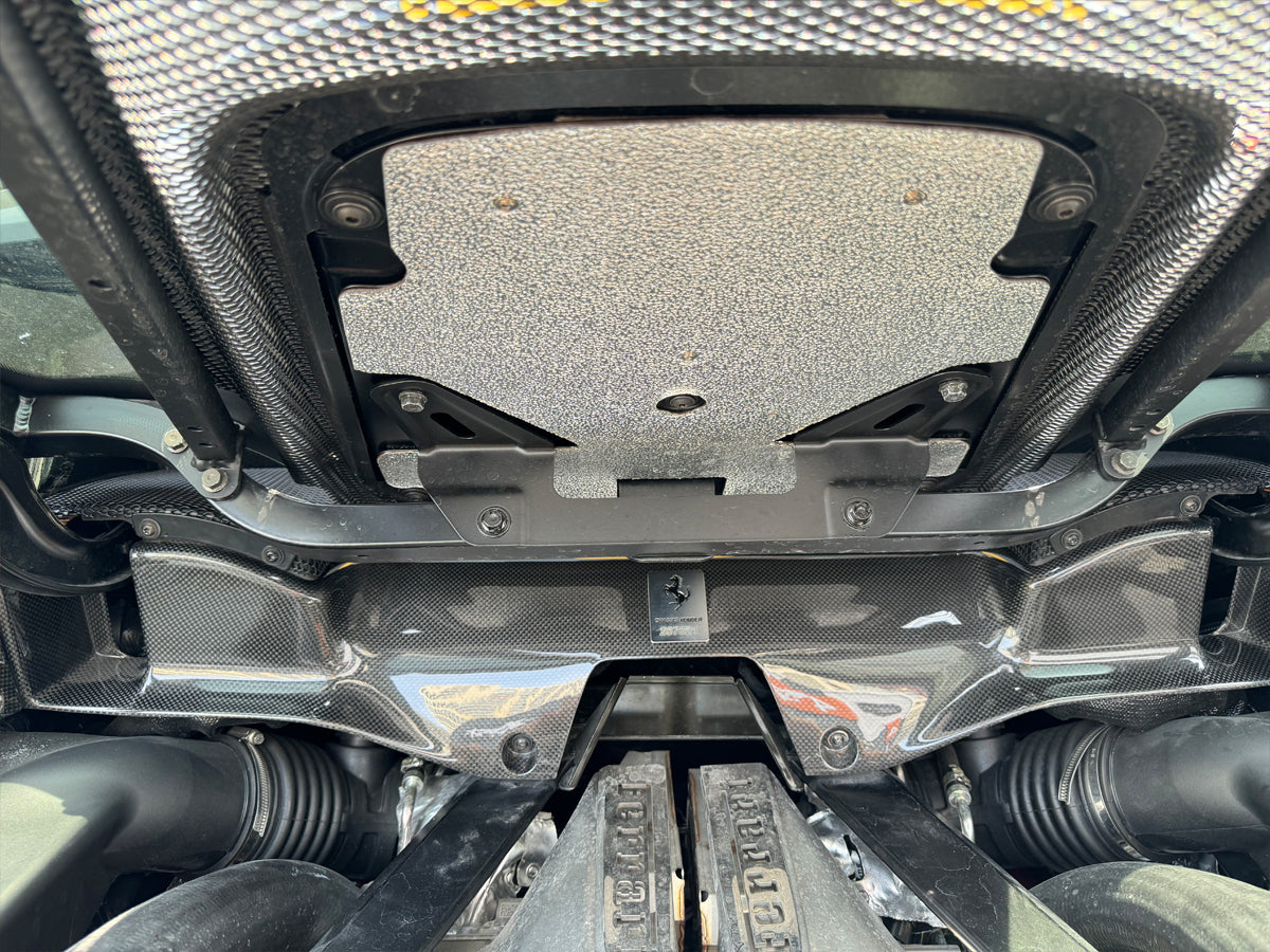 Dry Carbon Fiber Engine Bay Trim Kit Cover - Ferrari 296 GTB/GTS