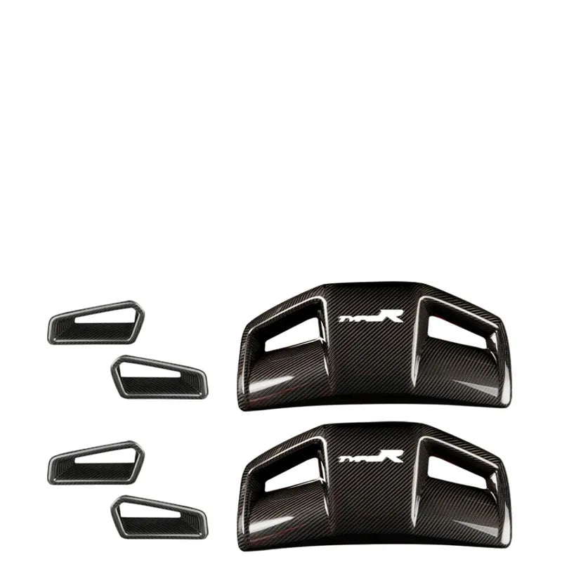 Prepreg Carbon Fiber Seatback Cover Trim - Honda Civic Type R FL5 Gen 11th