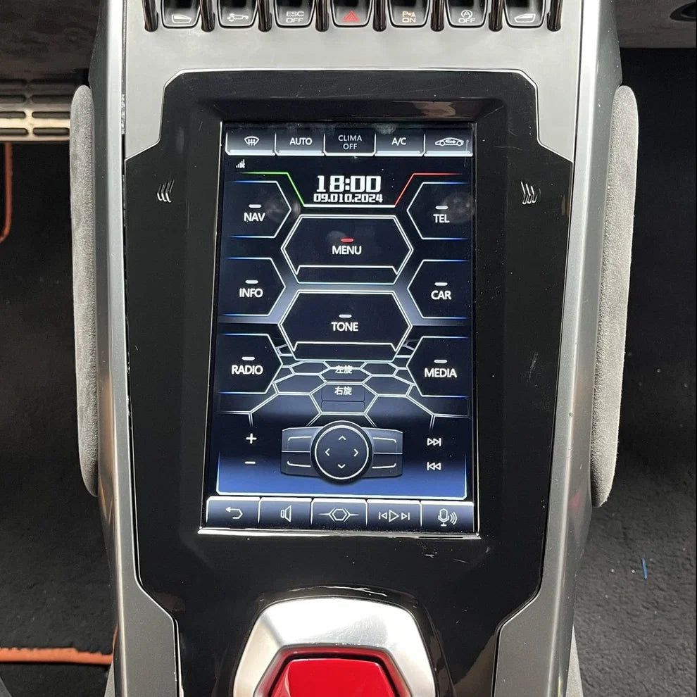 Lamborghini Huracán - EVO-Style Android Touchscreen Replacement Upgrade with Wireless Apple CarPlay & Android Auto