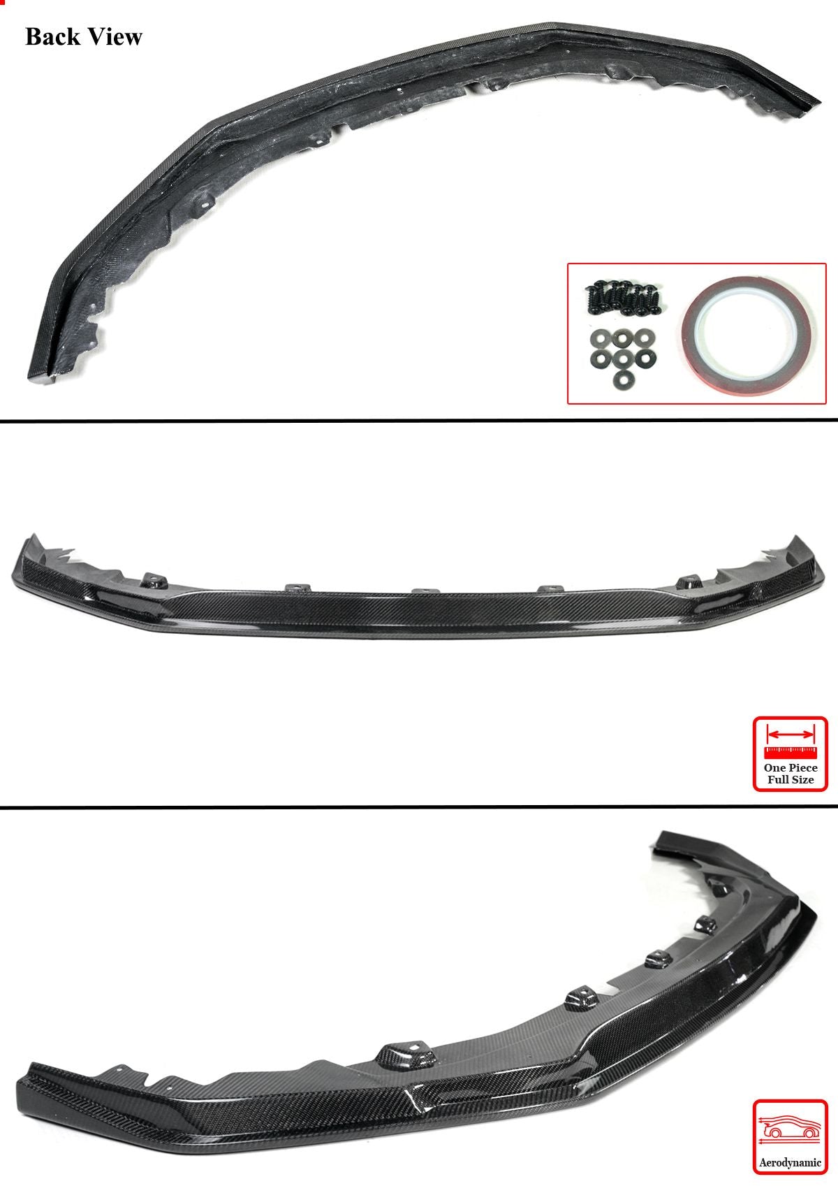 CS Style Carbon Fiber Front Splitter Lip - Toyota GR86