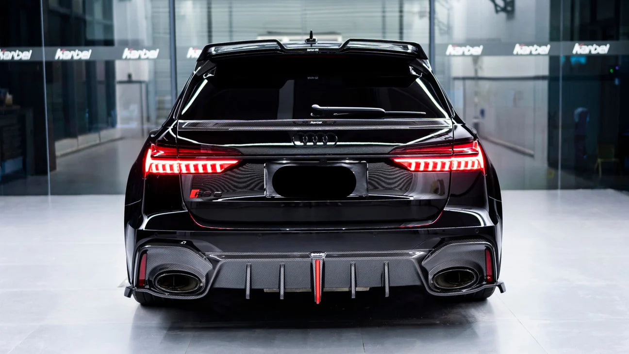 Carbon Fiber KB Rear Diffuser for Audi RS7 RS6 C8 2020