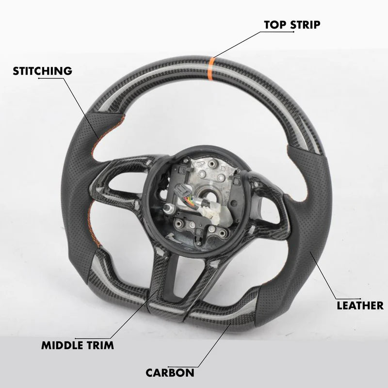Custom Carbon Fiber Steerng Wheel - Mclaren