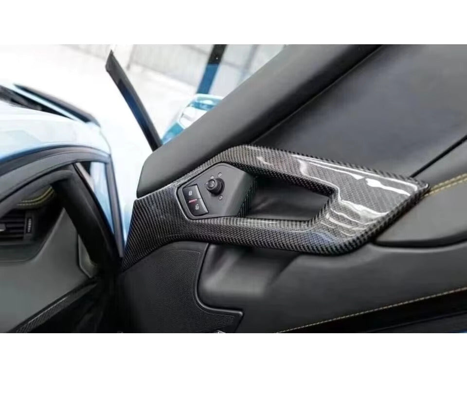 Carbon Fiber Interior Pull Car Door Handle Cover Trim - Lamborghini Aventador Lp700