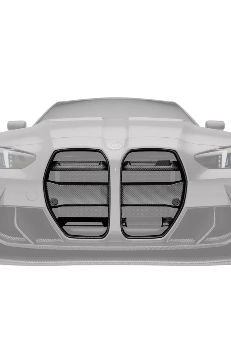 Prepreg Carbon Fiber RZ Style Front Grille Replacement - BMW G80 M3 / G82 & G83 M4