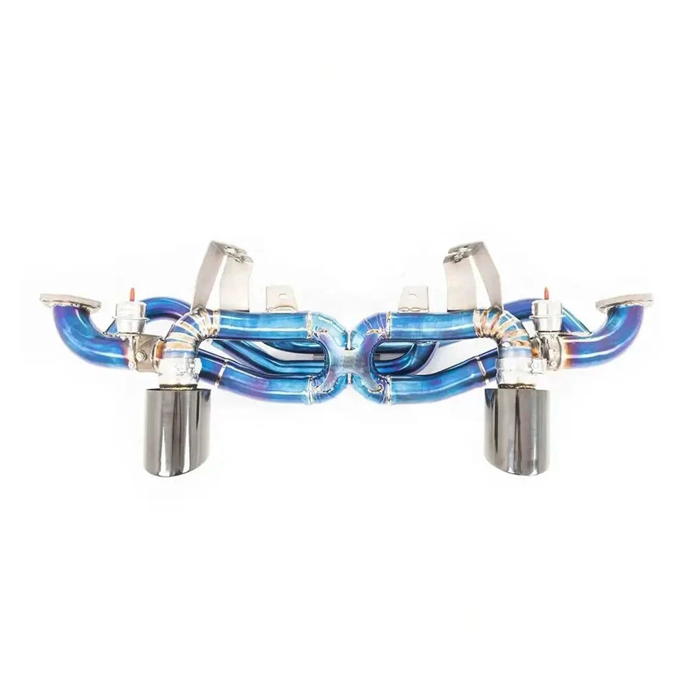 Titanium Valved Exhaust System Catback - Porsche 718 GT4