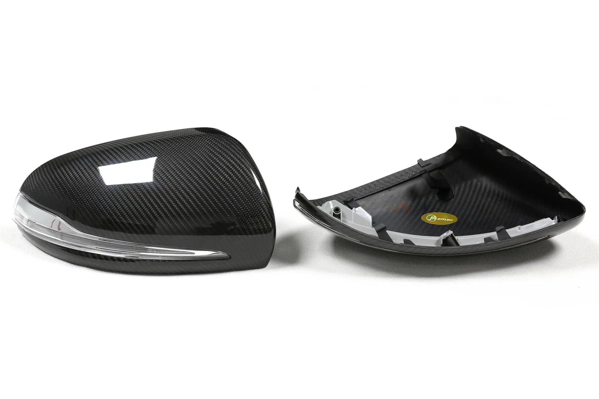 Carbon Fiber Wing Mirror Caps (Replacement) - Mercedes Benz W205 W213 W238 W222 W253 GLC W257 GLC AMG GT50 GT63