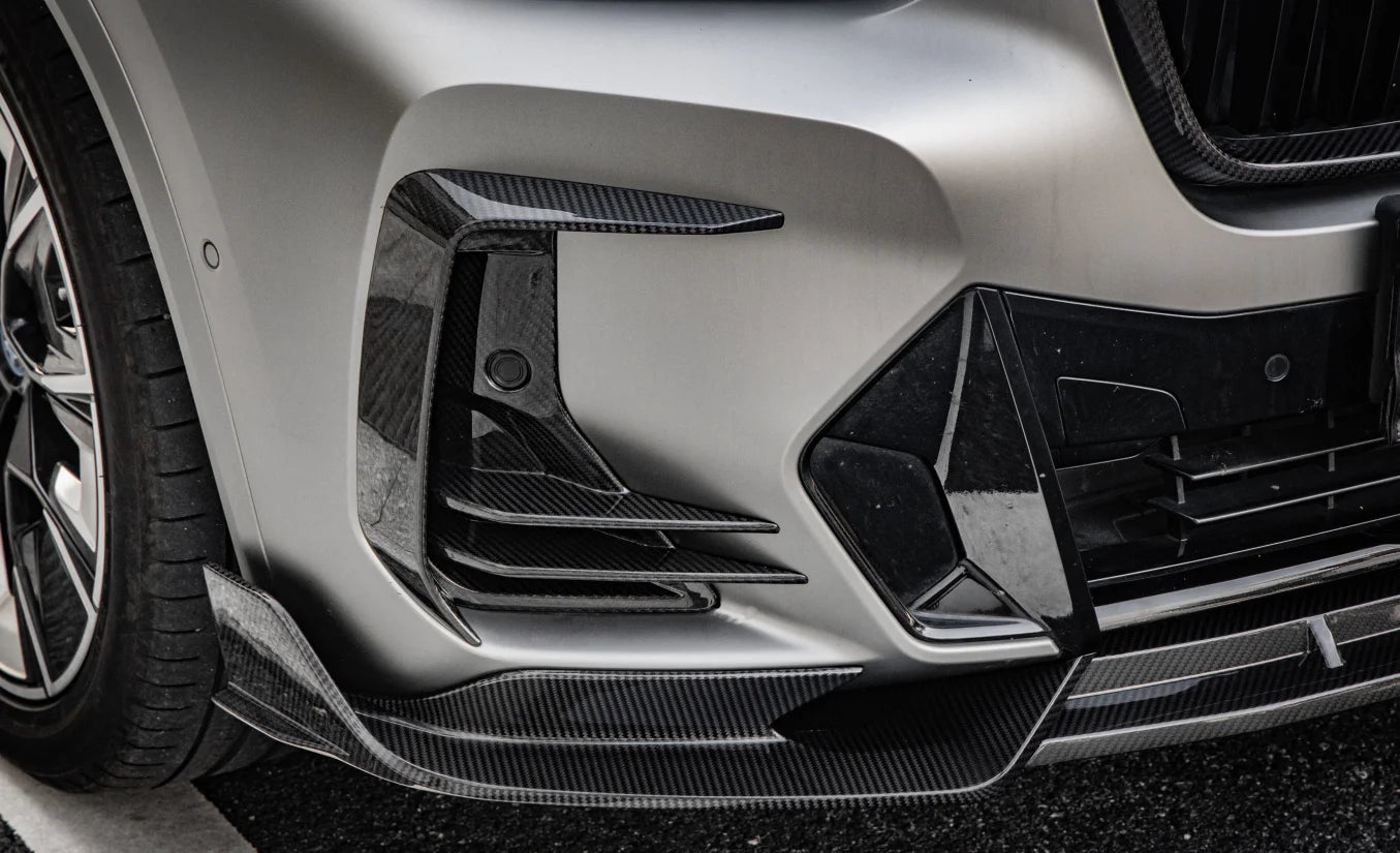 SQ style Dry Carbon Fiber Front Air Ducts Intakes - BMW G01 X3 & G02 X4