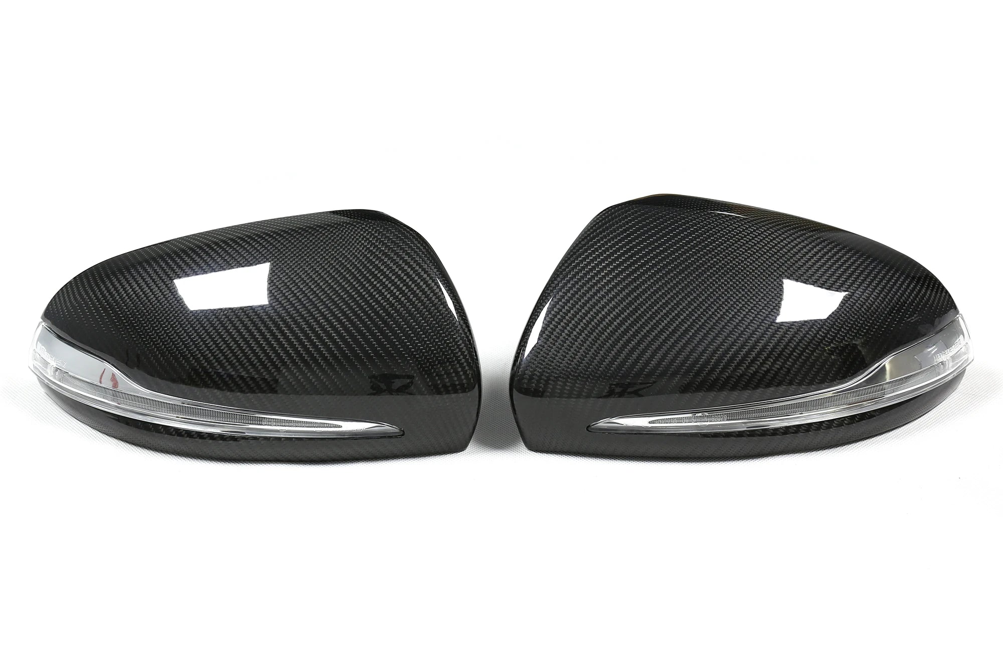 Carbon Fiber Wing Mirror Caps (Replacement) - Mercedes Benz W205 W213 W238 W222 W253 GLC W257 GLC AMG GT50 GT63