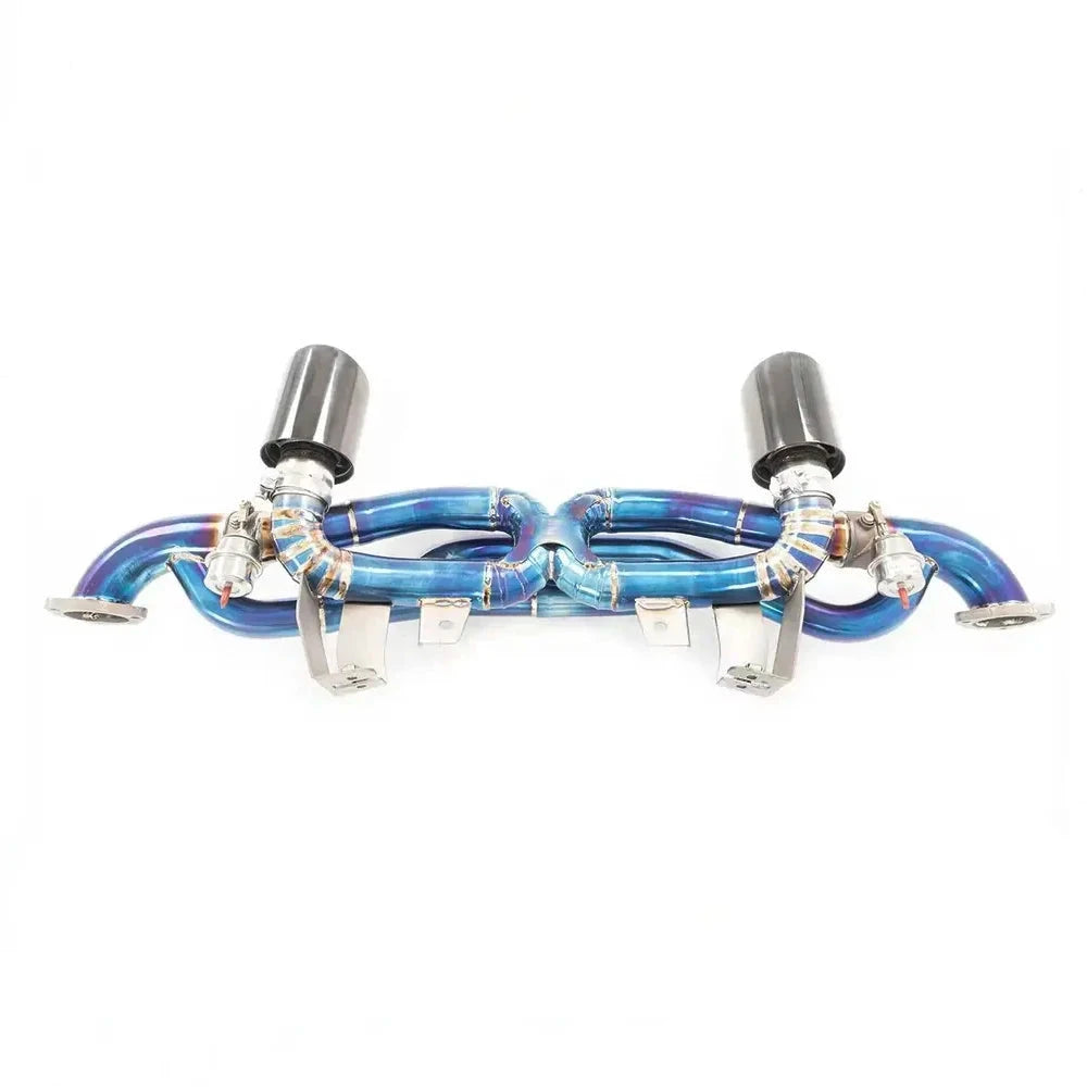 Titanium Valved Exhaust System Catback - Porsche 718 GT4