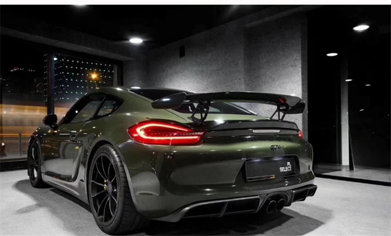 V2 Carbon Fiber Rear Wing - Porsche Cayman Boxster GT4 981 /718/987