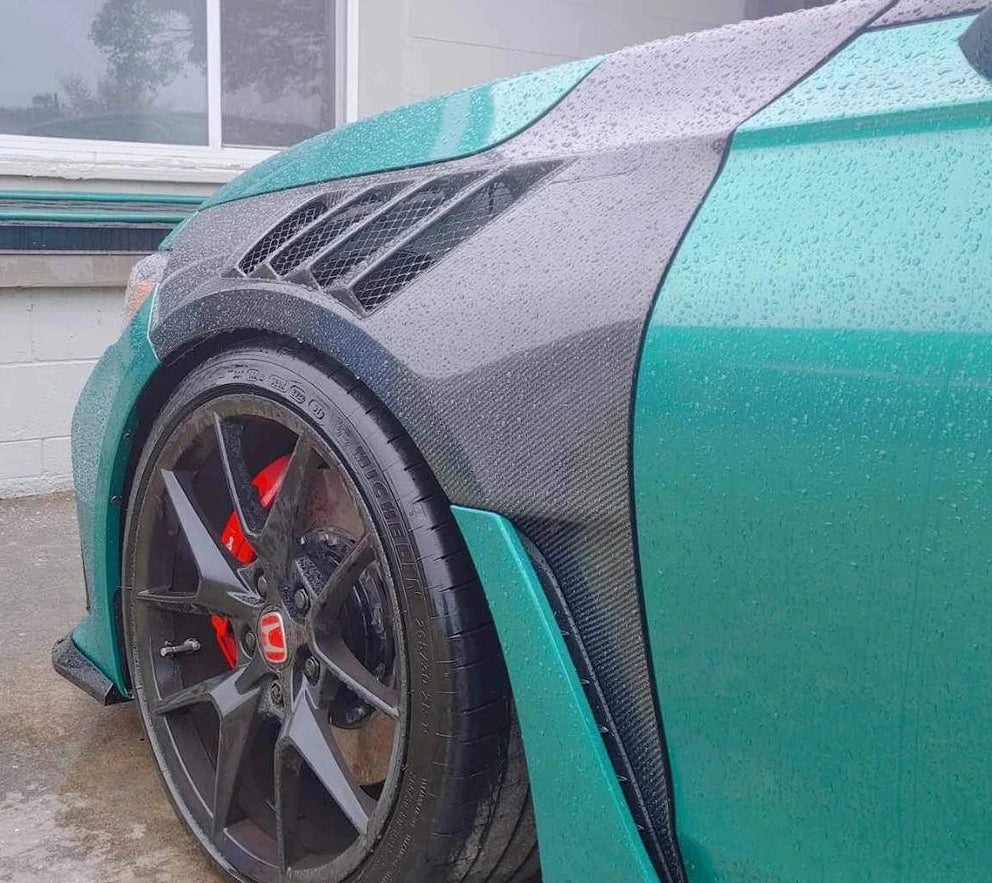 Carbon Fiber Vented Fenders Replacement Set - Honda Civic Type R FL5