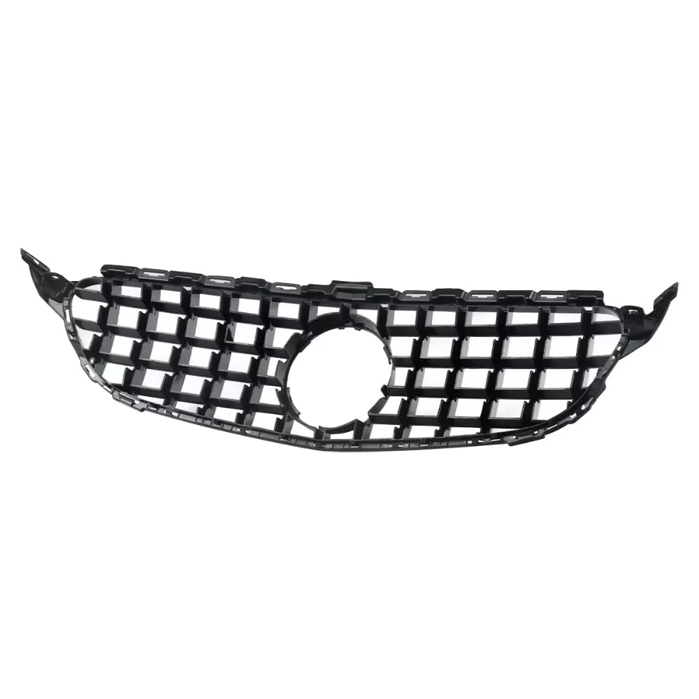Gloss Black C63 AMG Style Front Grille - 2019-2021 Mercedes Benz C-Class W205 C43