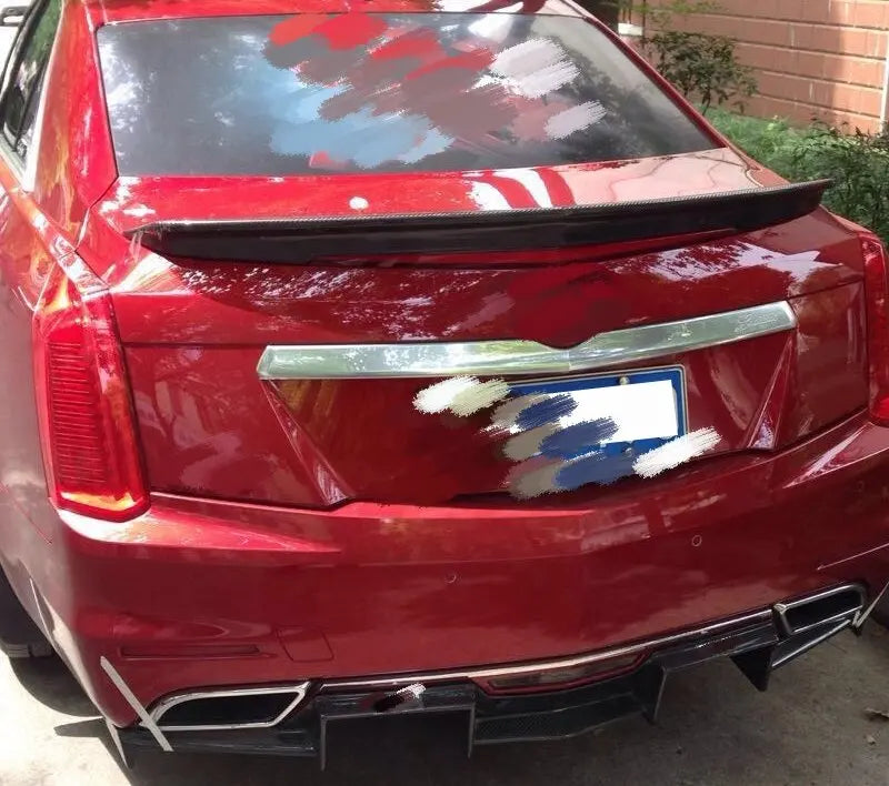 Carbon Fiber Rear Trunk Spoiler - Cadillac CTS Sedan 2014-2019
