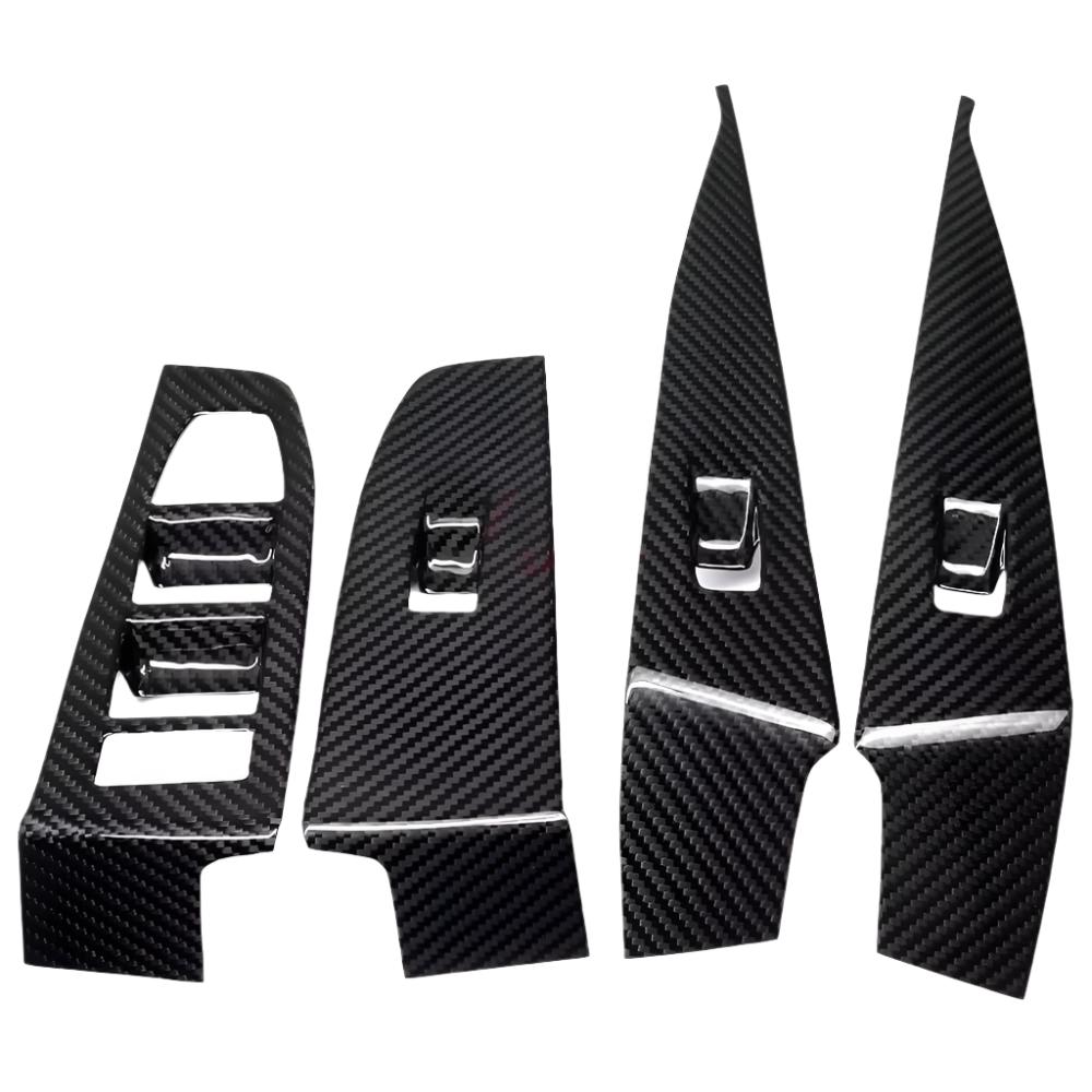 Carbon Fiber Window Lift Switch Cover Trim - BMW 5 Series i5 M60 G60 530 G68