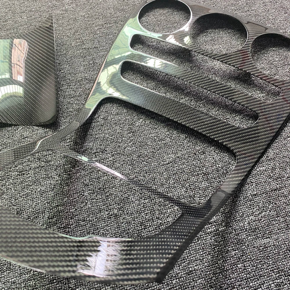 Carbon Fiber Interior Center Control Panel - Mercedes Benz W205 C Class Amg Coupe