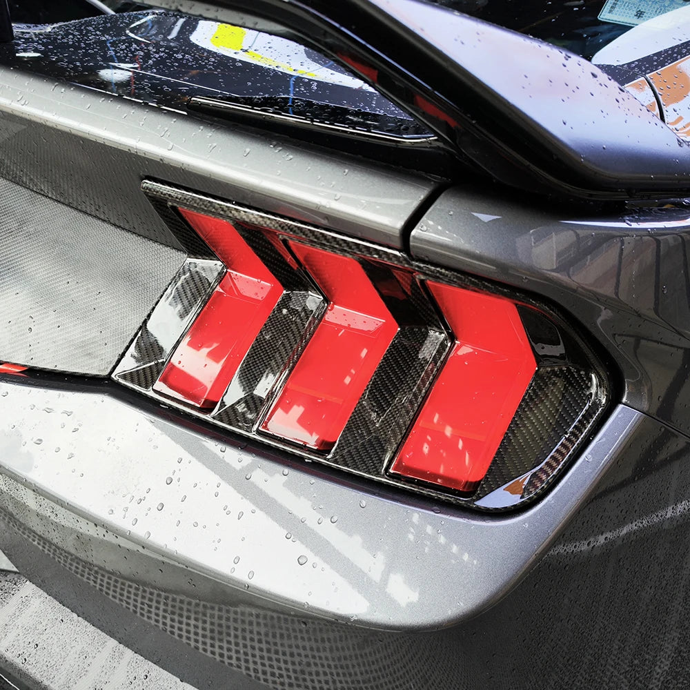 Dry Carbon Fiber Tail Light Trim - Ford Mustang  2024+