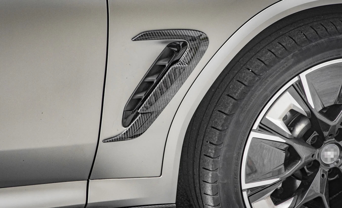 SQ style Dry Carbon Fiber Front Side Fender Trims - BMW G01 X3 & G02 X4 LCI