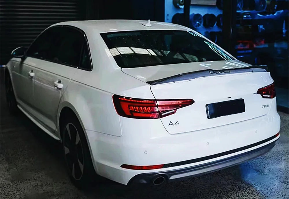 PSM Style Carbon Fiber trunk Spoiler - Audi  17-2024 AUDI A4 S4 B9/B9.5