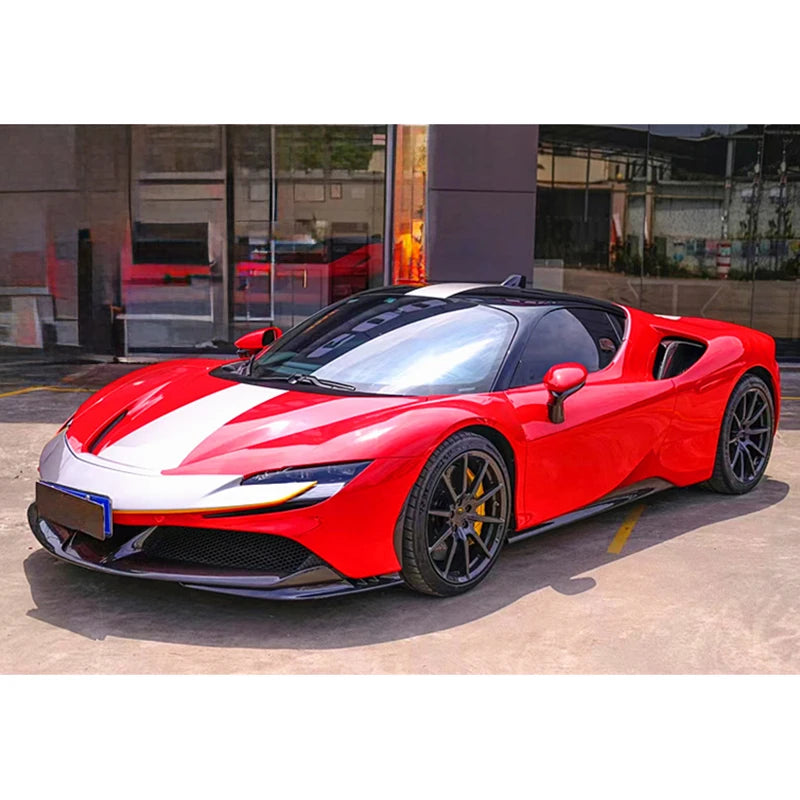 Carbon Fiber Front Bumper Side Trim - Ferrari SF90