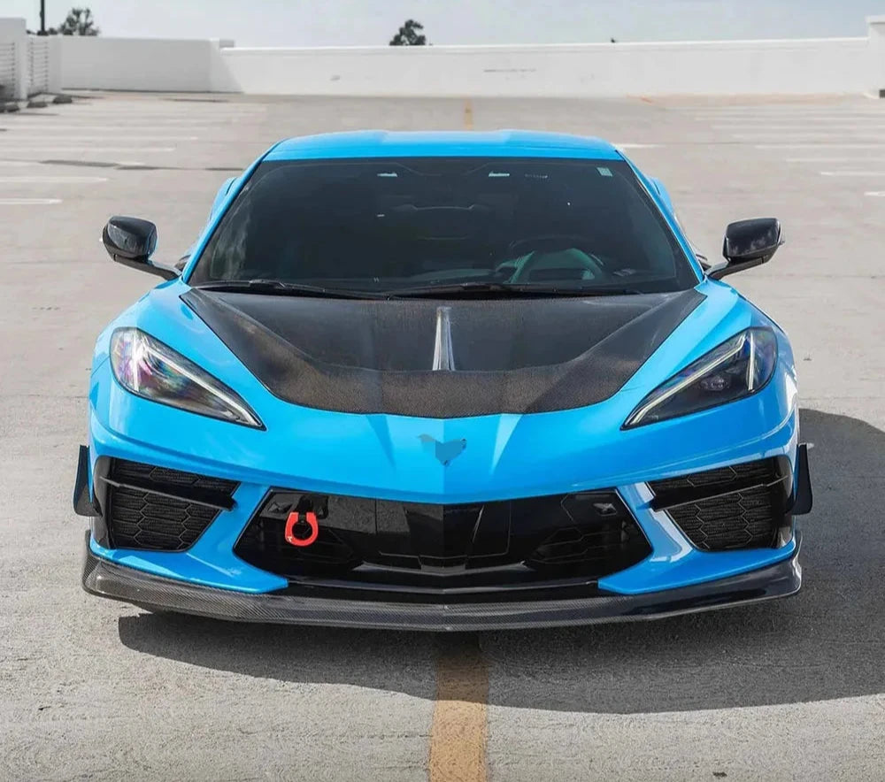 Vented Carbon Fiber Hood V2 - Corvette C8