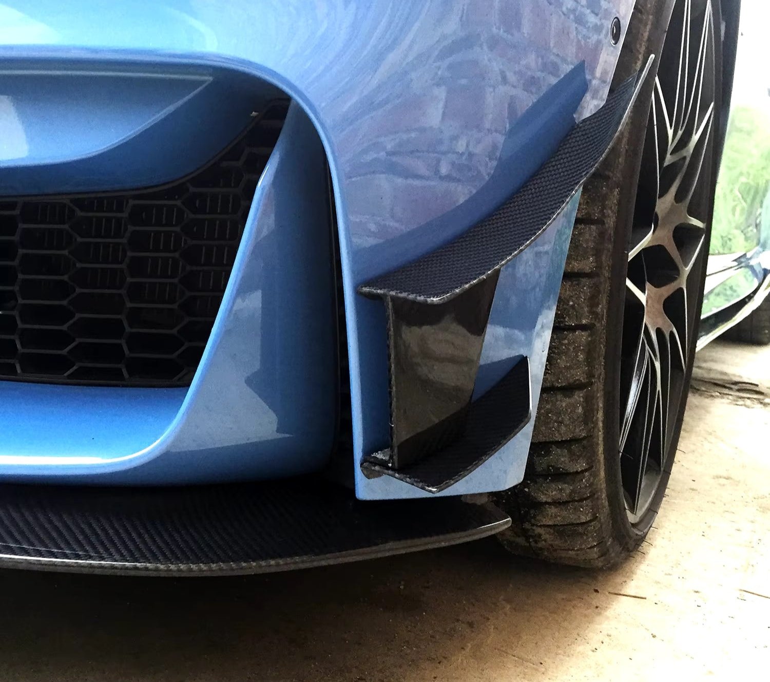 Carbon Fiber Track Aero Dynamic Front Side Canard - BMW F80 M3 / F82 F83 M4