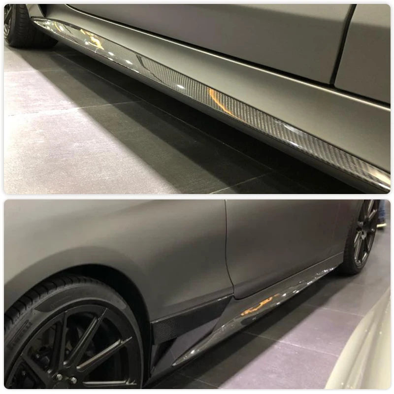Carbon Fiber Side Skirt Aprons -  Mercedes Benz S Class