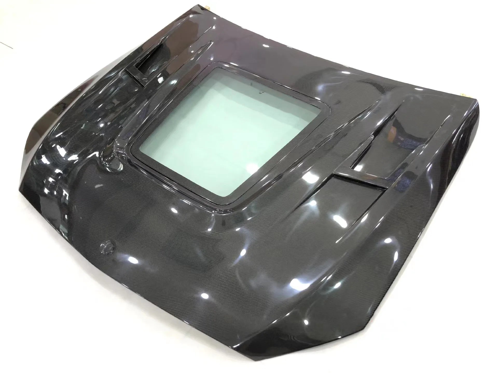 Carbon Fiber Hood W/ Transparent Window -  Mercedes Benz W205 C63 AMG