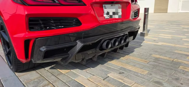 Carbon Fiber Rear Diffuser - Chevrolet Corvette C8 Z06 ZR1