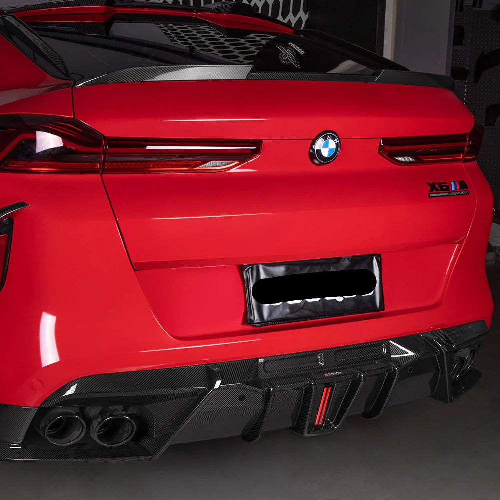 SQ Prepreg Carbon Fiber Diffuser - BMW X6M F96 LCI / prelci