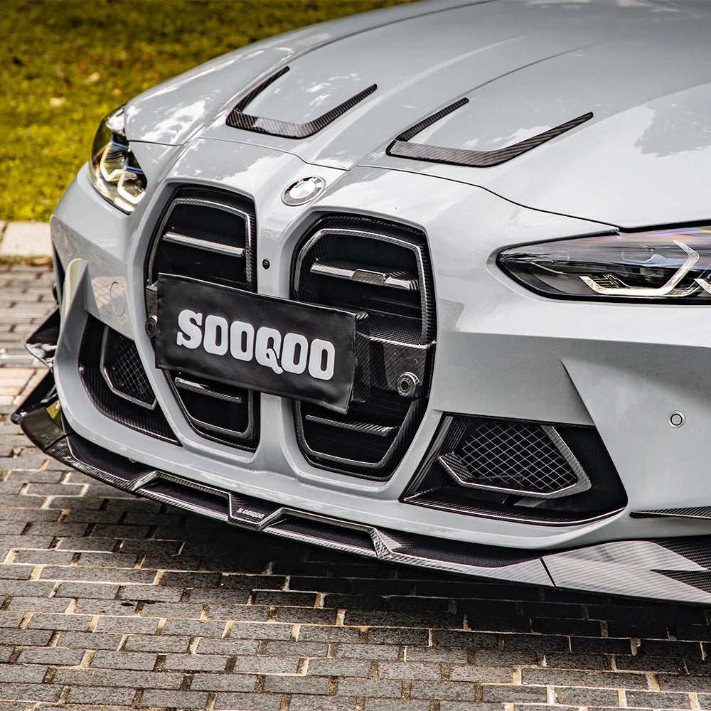 SOOQOO Prepreg Carbon Fiber Front Lip - BMW G80 & G81 / G82 & G83 M4
