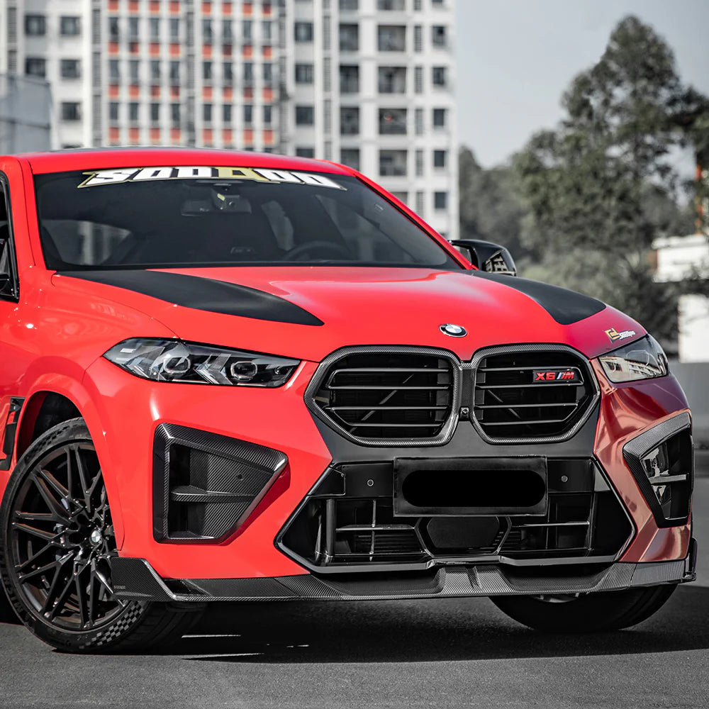 Prepreg Carbon Fiber SQ Front Lip - BMW X6M F96 LCI