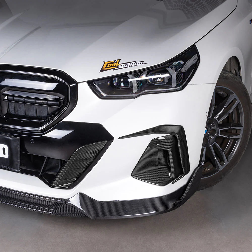 Prepreg Carbon Fiber Front Bumper Fog Side Vent Trim - BMW 5 Series G60