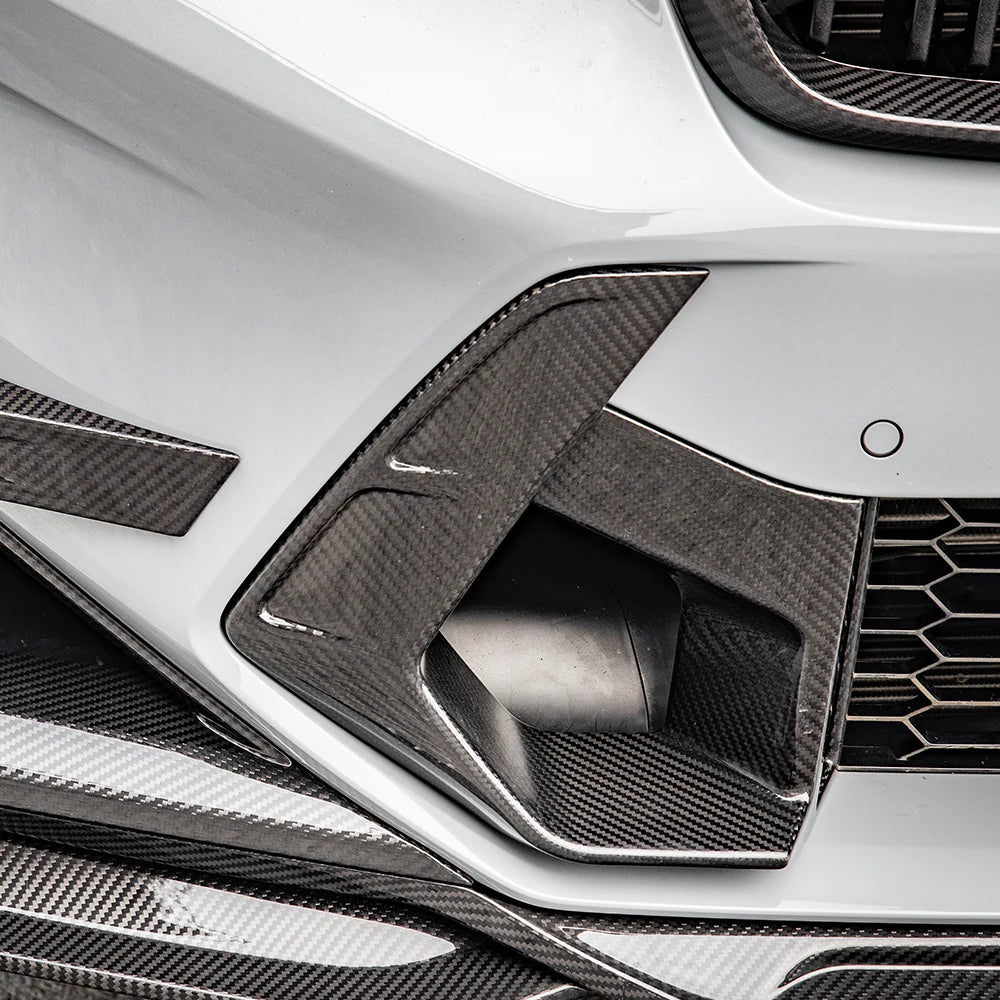 BMW X3M F97 LCI Front Bumper Air Ducts In Prepreg Carbon Fiber