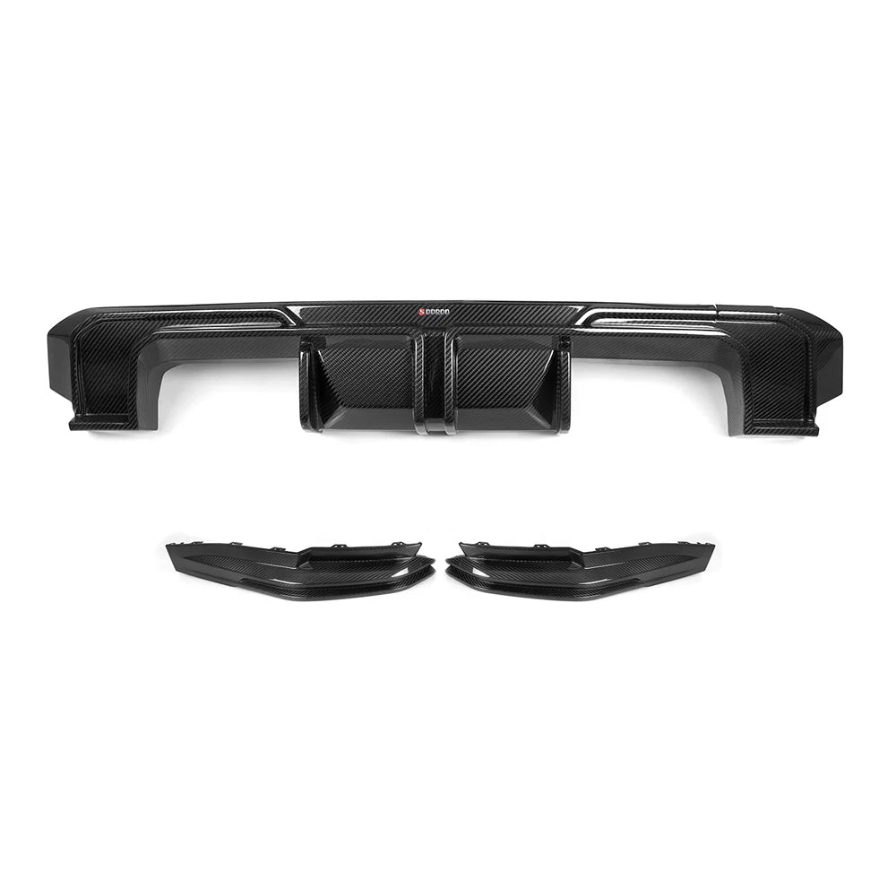 Carbon Fiber SQ V1 Rear Diffuser Set - BMW G80 M3