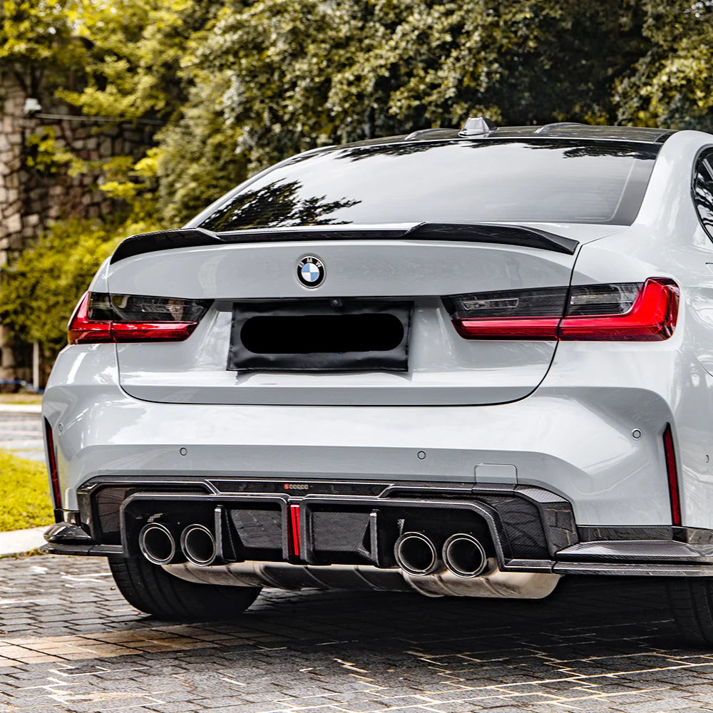 Carbon Fiber SQ V1 Rear Diffuser Set - BMW G80 M3
