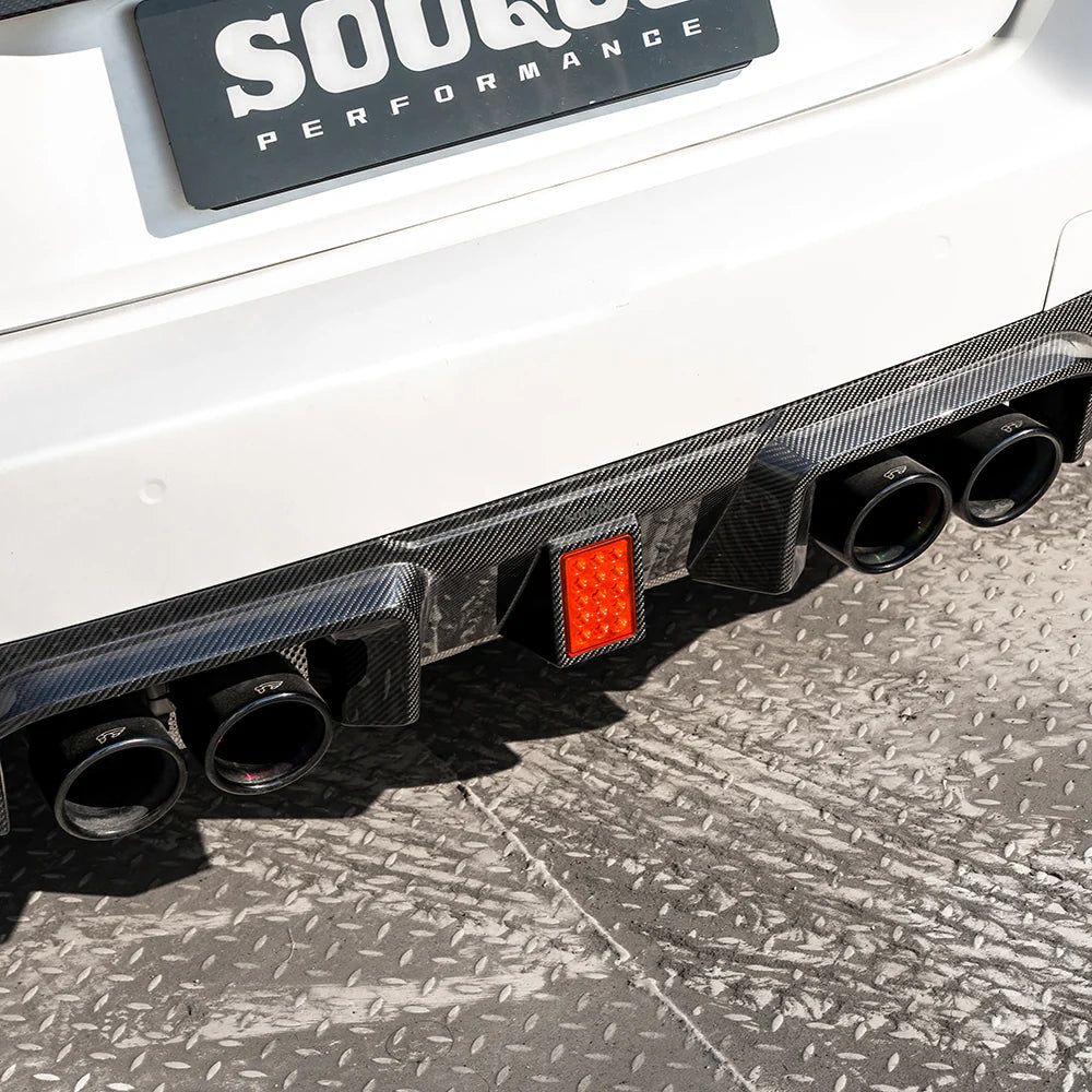 Carbon Fiber SQ V3 Rear Diffuser With Brake Light - BMW M2 G87