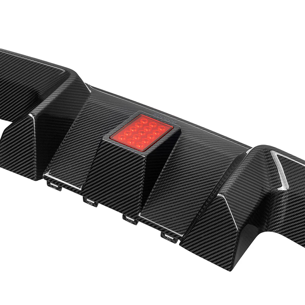 Carbon Fiber SQ V3 Rear Diffuser With Brake Light - BMW M2 G87
