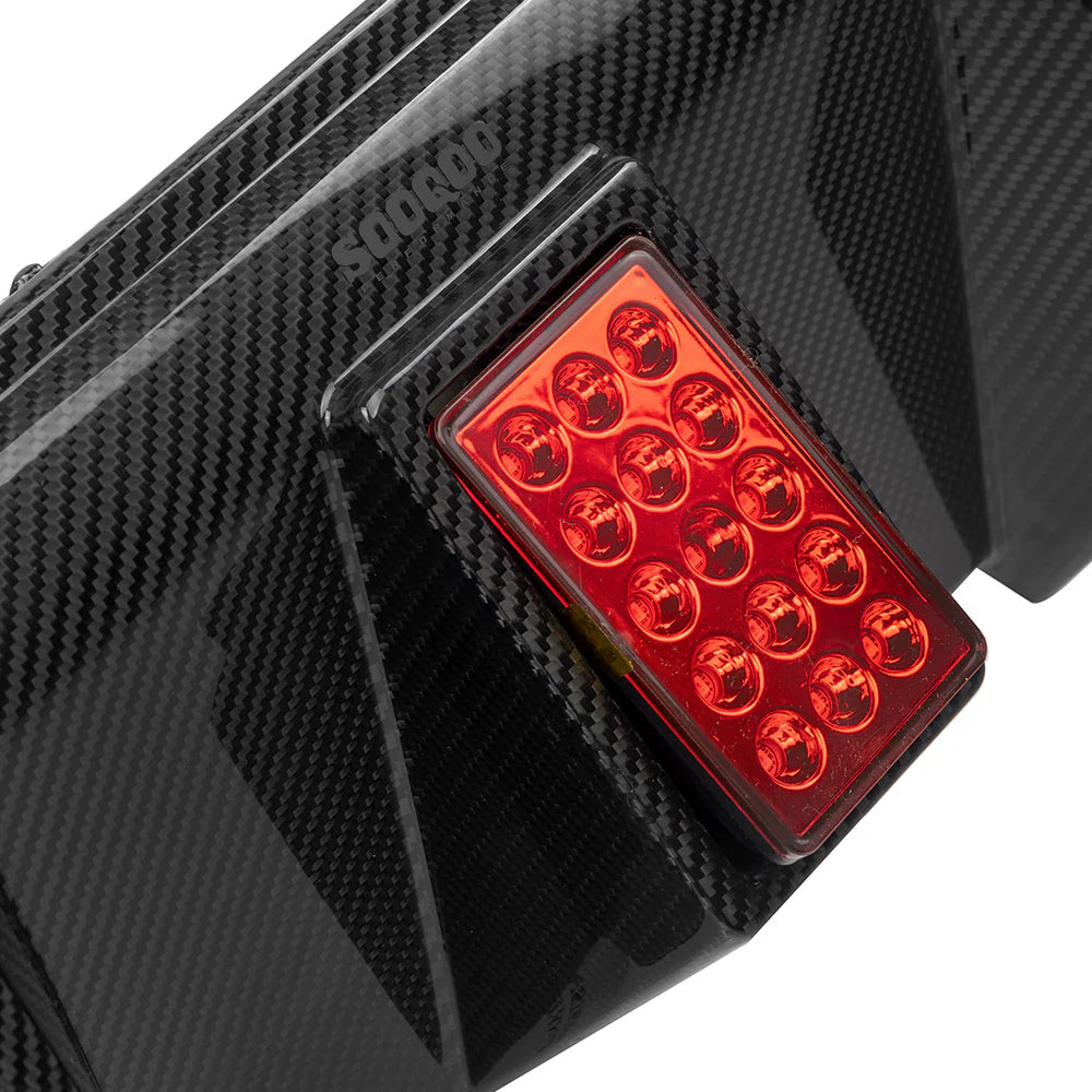 Carbon Fiber SQ V3 Rear Diffuser With Brake Light - BMW M2 G87