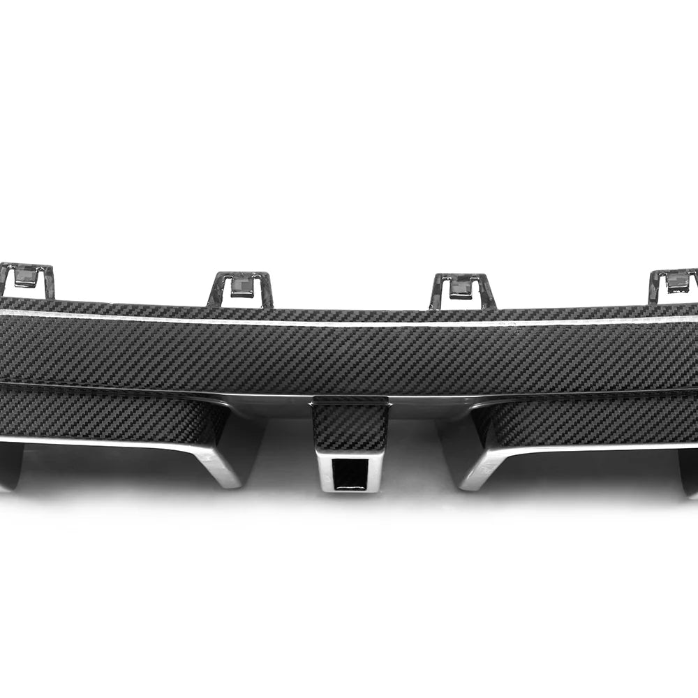 BMW X6 G06 Carbon Fiber Rear Diffuser w/ LED Light