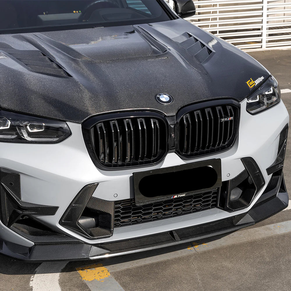 Carbon Fiber SQ V2 Front Splitter lip - BMW X3M X4M F97 LCI