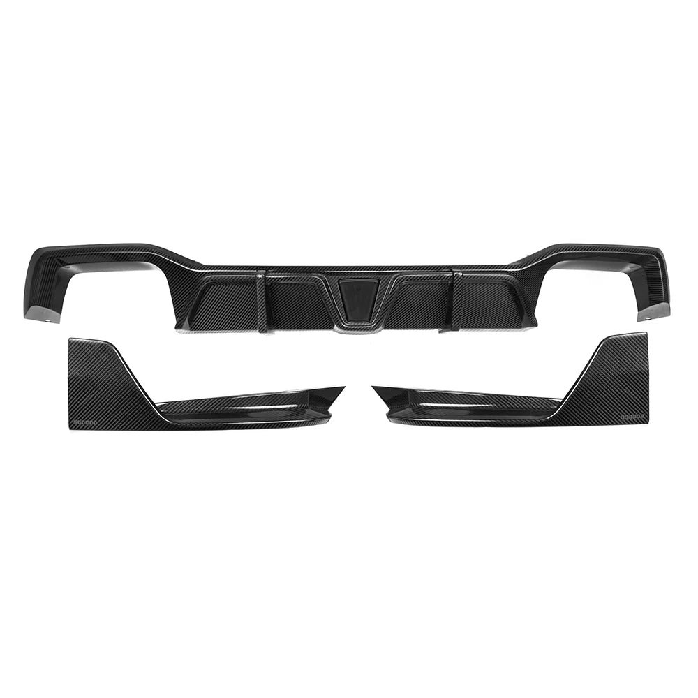 Carbon Fiber SQ Rear Diffuser W/ Brake Light - BMW X4M F98 Facelift