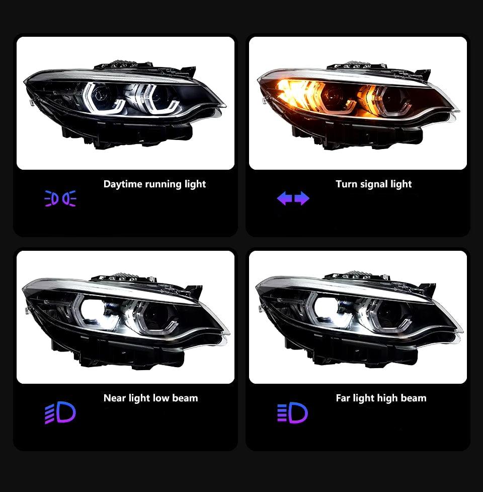 LCI Style LED DRL Color Change HeadLights upgrade- BMW F87 M2 & F22 2 Series