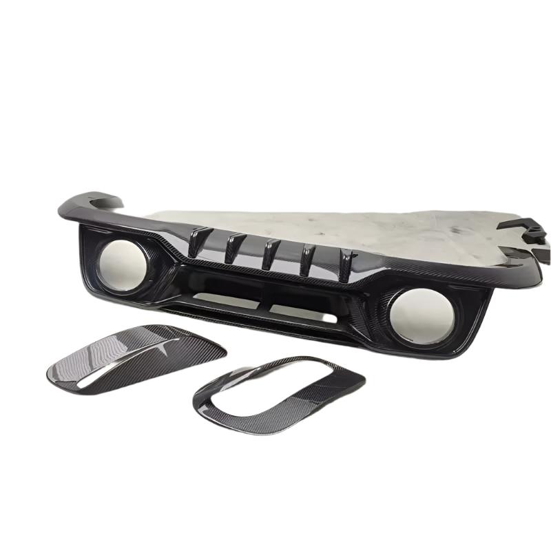 Carbon Fiber T Style Rear Diffuser - Porsche 911 992 Turbo S