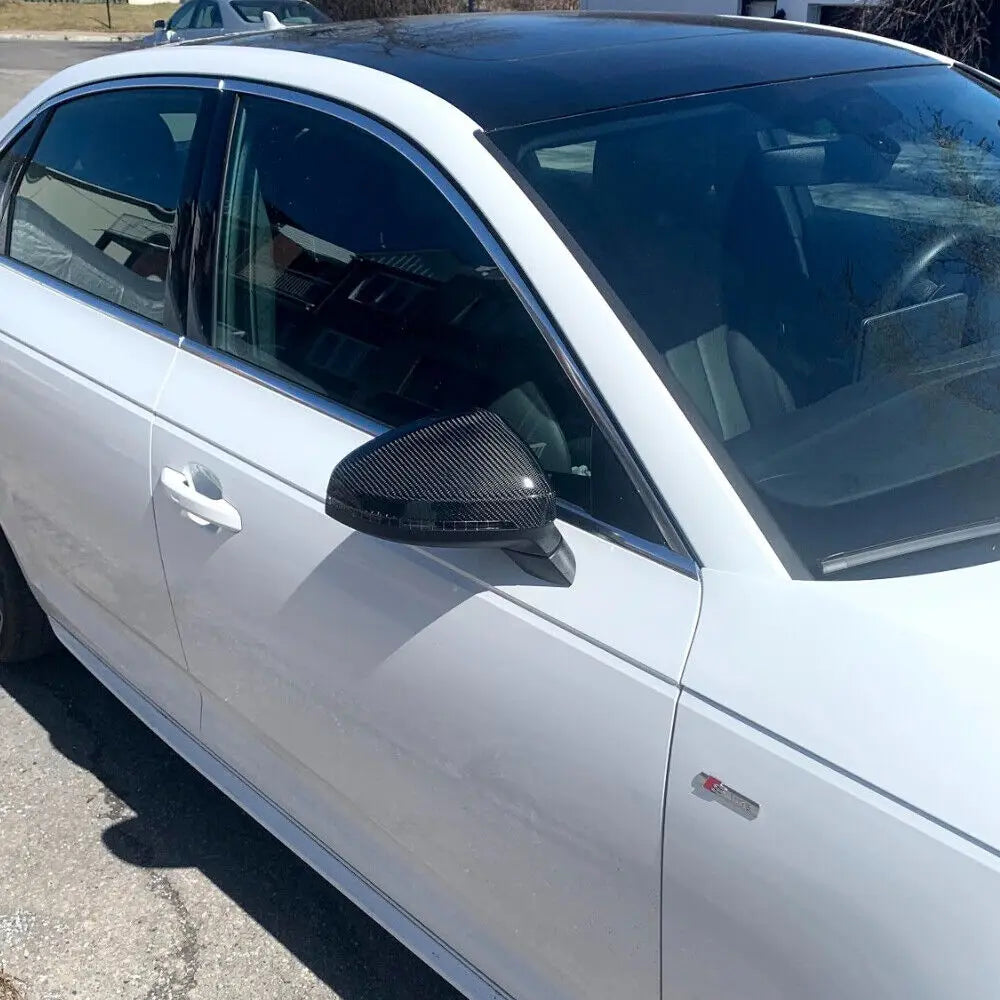 OEM Style Carbon Fiber Mirror Caps Replacement -Audi RS5 / S5 / A4 / S4 / & A5