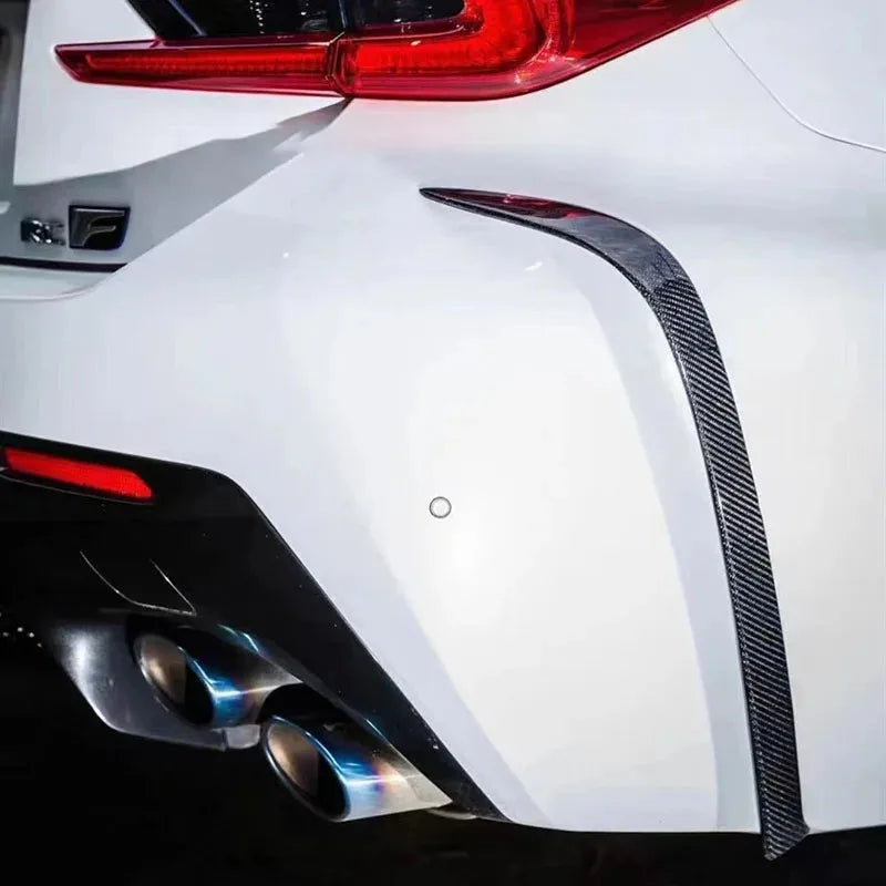 Carbon Fiber Rear Bumper Side Air Vent Splitter Trim - Lexus RCF