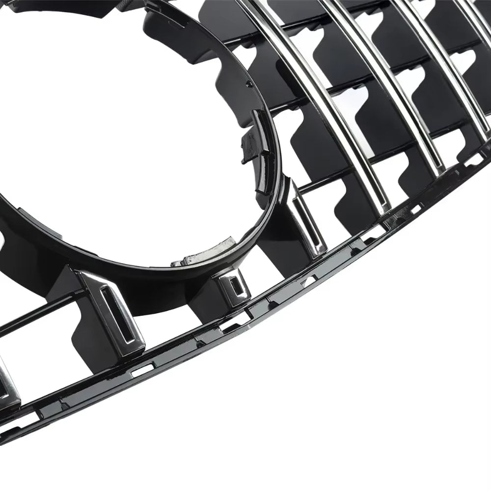 Gloss Black C63 AMG Style Front Grille - 2019-2021 Mercedes Benz C-Class W205 C43