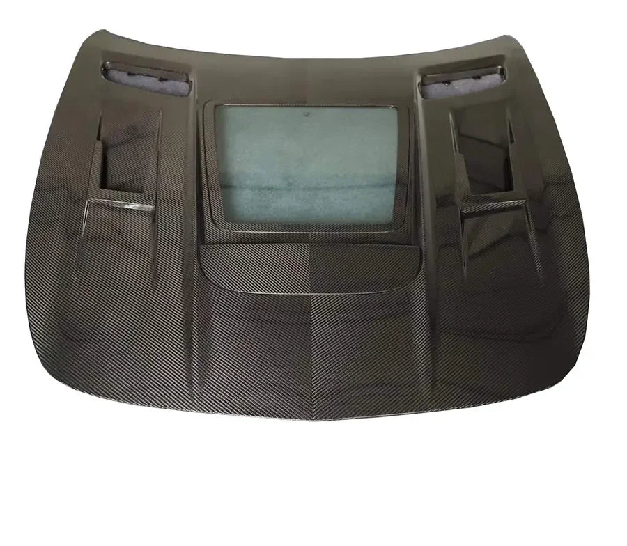 Carbon Fiber Vented Hood W/ Transparent Window - Mercedes GT/GTR/GTS/GTC