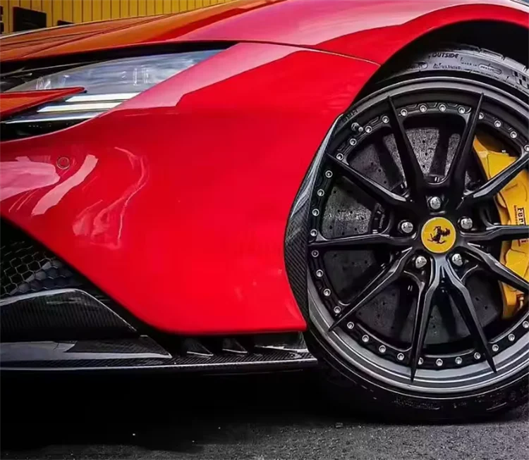 Carbon Fiber Front Bumper Side Trim - Ferrari SF90