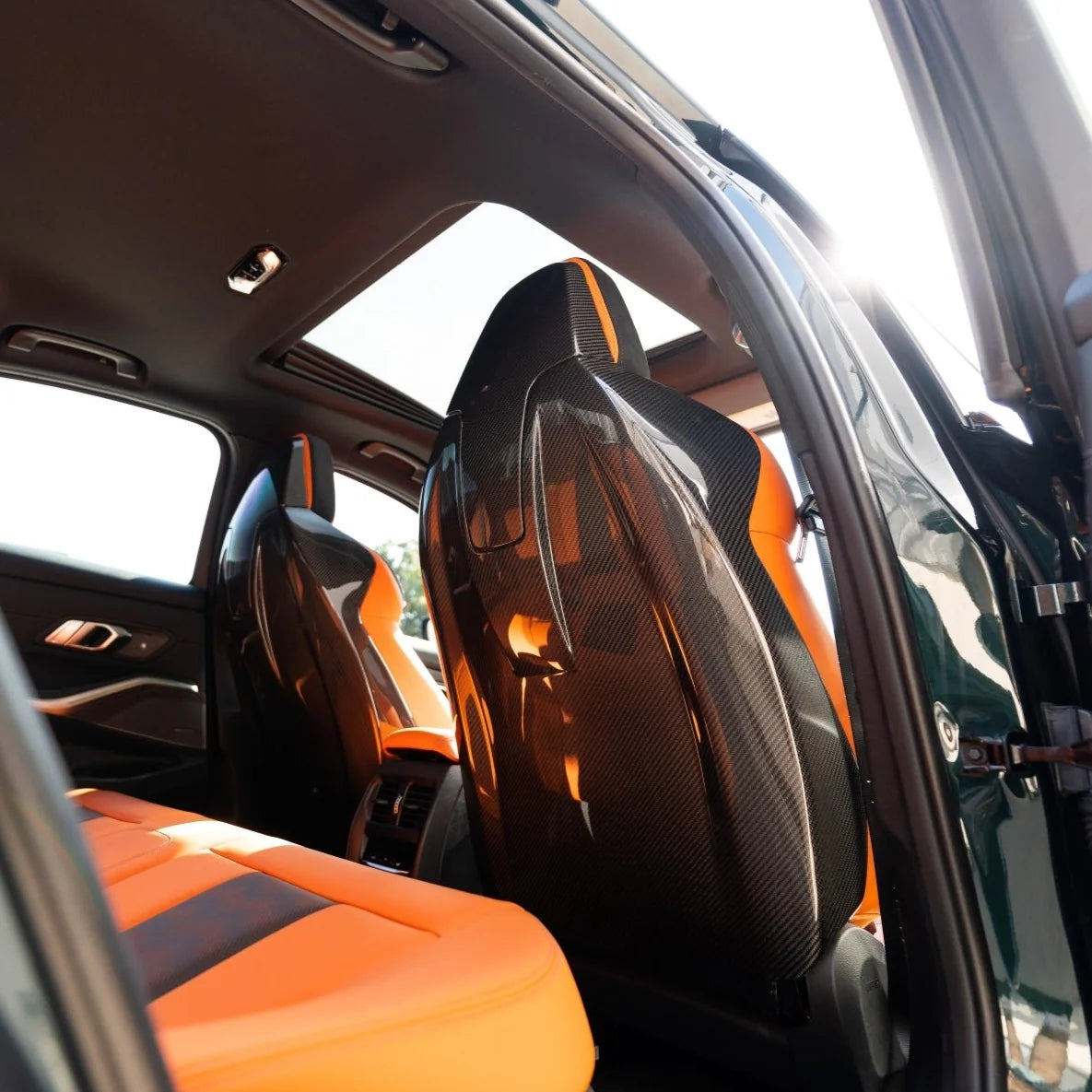 Carbon Fiber Full Seat Back Cover - BMW G80 M3 & G82 / G83 M4 / G87 M2